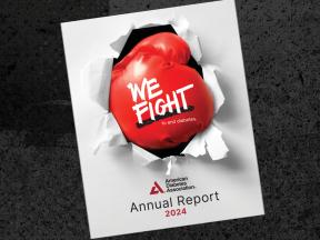 The cover for the 2024 annual report for the American Diabetes Association