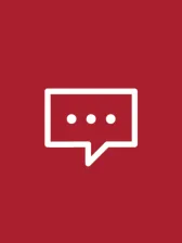 Icon of a speech bubble with three dots