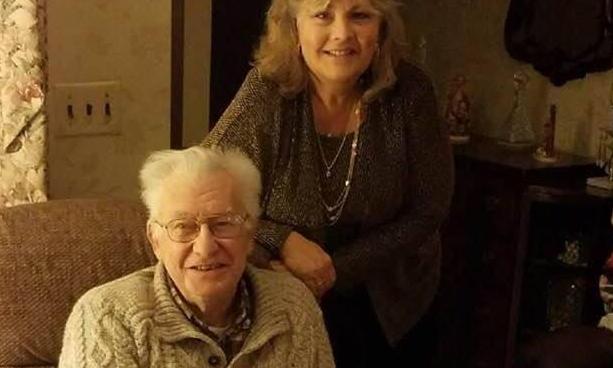 Photo of Eileen and an older man