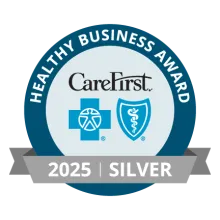 CareFirst Healthy Business Award, 2025 Silver Level logo.